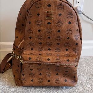 MCM Cognac Visetos Backpack